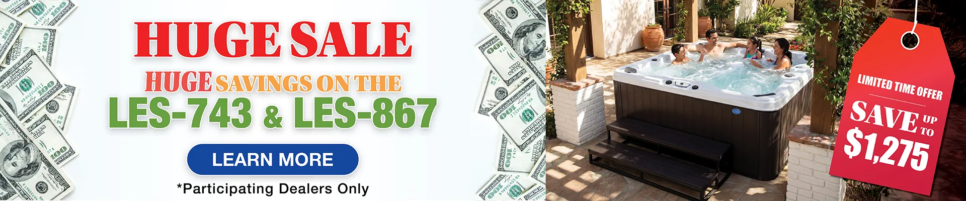 Calspas hot tub being used in a family setting - Brockton